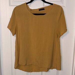 Grey State Mustard Short Sleeve Top